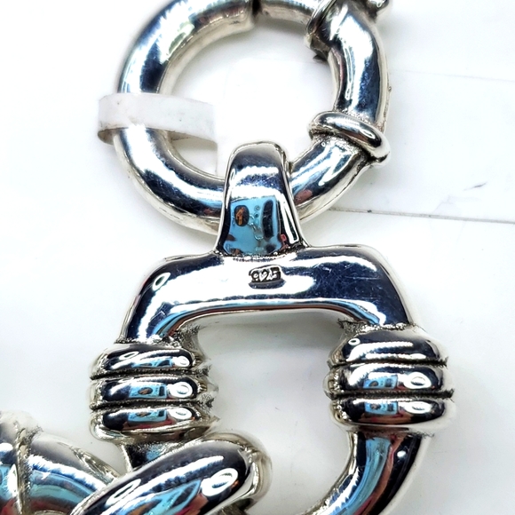 Oversized Statement Sterling Silver Beacelet NWT - Picture 5 of 7